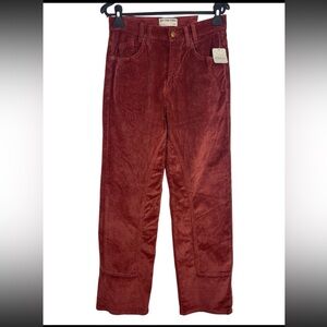 We The Free Risk Taker High Rise Straight CorduroyPants Size 26